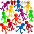 thumbnail image 1 of Juguetes Elásticos Bendable Man Colores Divertidos Paquete de 36 Sensoriales para Fiestas Infantiles, 1 of 7