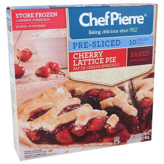 Chef Pierre Pre Sliced Cherry Lattice Pie, 2.125 Pound -- 6 per case
