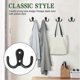thumbnail image 3 of wardrobe metal hooks set of 6 double-sided hanging, 3 of 4