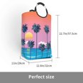 thumbnail image 3 of Bingfone Beach With Palm Trees Laundry Hamper,Large Canvas Fabric Lightweight Storage Basket Toy Organizer Dirty Clothes Collapsible, 3 of 6