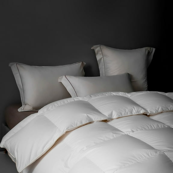 Highland Feather 725 Loft Canadian Hutterite White Goose Down Duvet 500TC Pure Cotton Casing