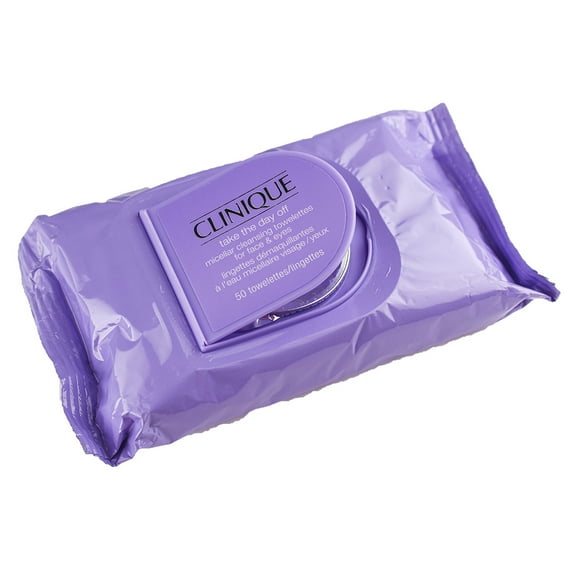 Clinique Take The Day Off Micellar Cleansing Makeup Remover Wipes For Face and Eyes | Safe For Sensitive Skin