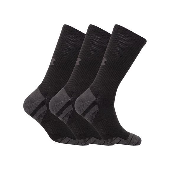 Men's Under Armour Performance Tech 3-Pack Crew Socks Color: Black Size: 9-13