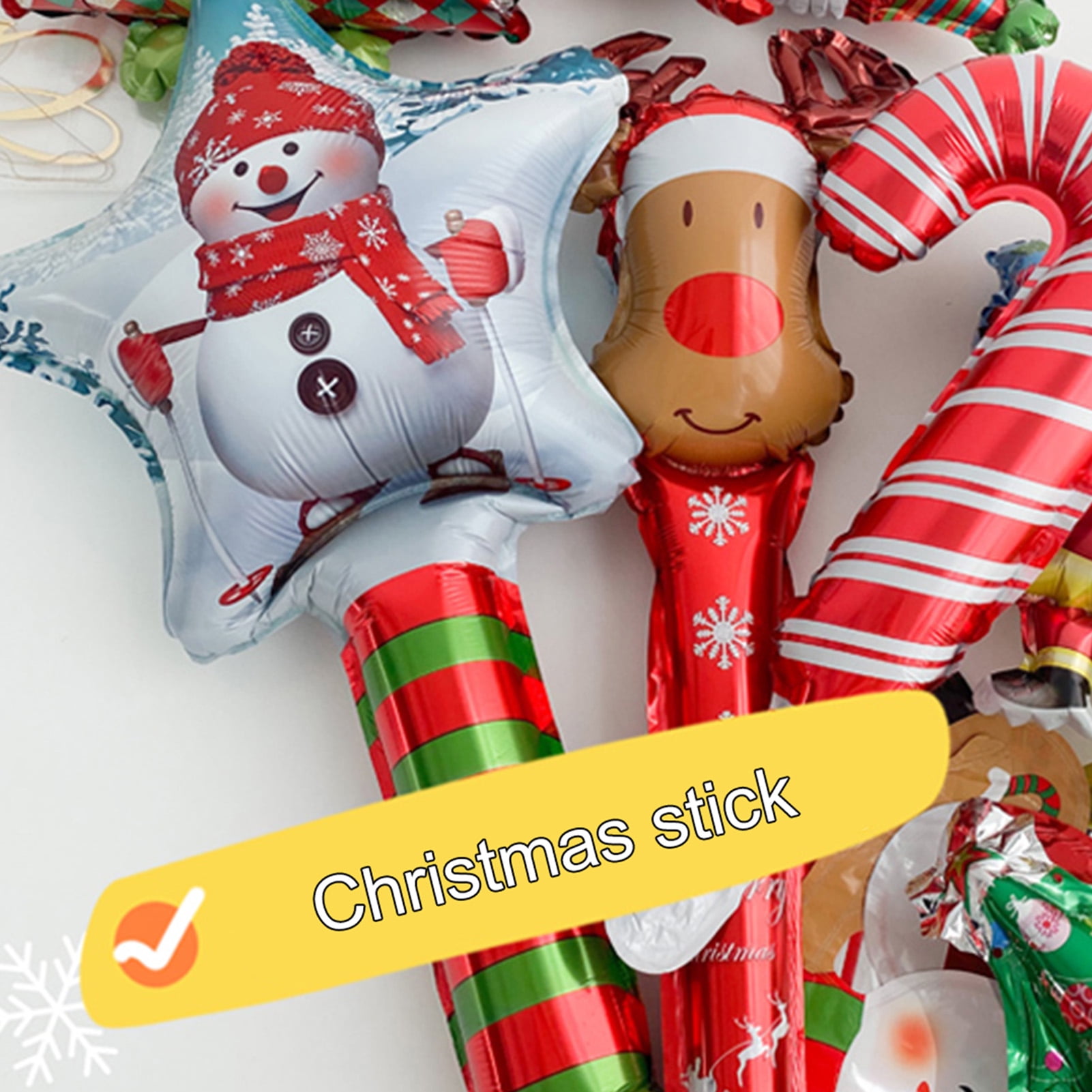 Travelwant 6Packs Inflatable Candy Canes for Christmas Decorations Candy Canes Balloons for