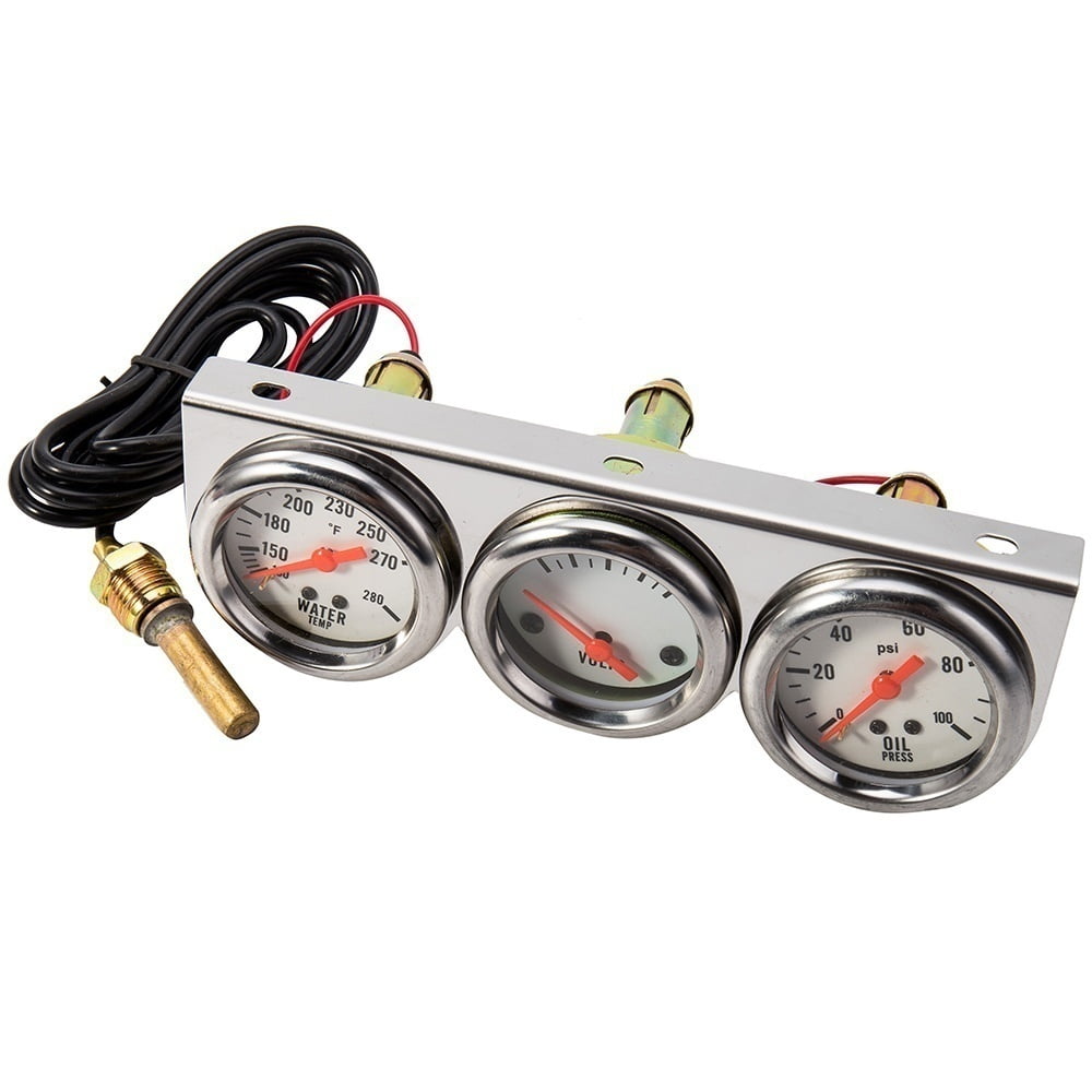 3 in 1 Universal 2.27'' Water Temp Voltage Oil Pressure Psi Gauge