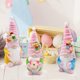 thumbnail image 5 of Muñeca de elfo de Pascua, muñeco de peluche, Animal de peluche, flor de primavera, muñeca de tela, elfo enano, Narf Mot, 5 of 5