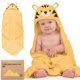 thumbnail image 1 of Toalla con Capucha para Bebé KeaBabies Tigre 89x89 cm Bambú Suave, 1 of 9