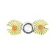 thumbnail image 1 of Tensor De Cintura Para Pantalones Botones De Flores Para Vaqueros Holgados Nuevo Juego De Extensores Ajustables Para Cintura Clips Para Pantalones Sin Costuras Para Vaqueros Faldas (Flores 2), 1 of 7