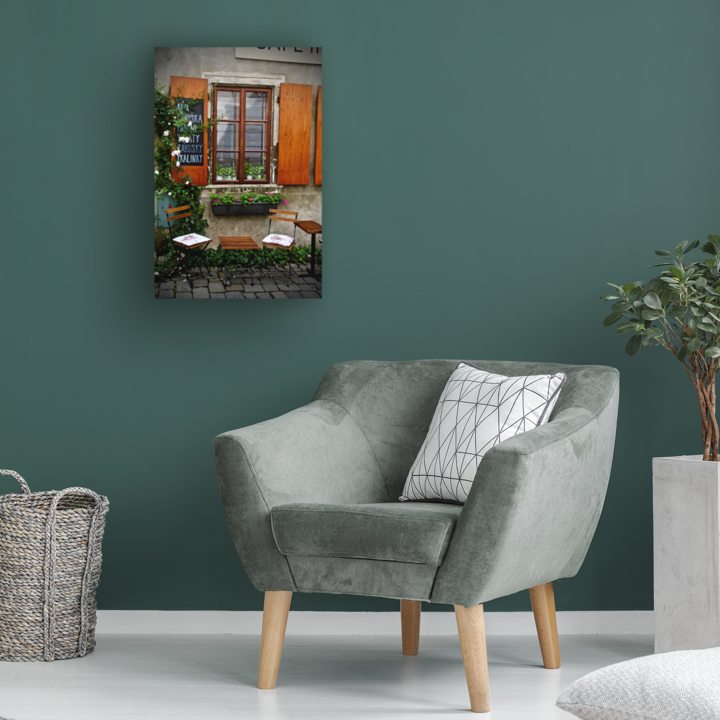 Susan Vizvary Photography 'Table for Two with Chairs' Canvas Art