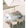 thumbnail image 3 of 60x102 Inch Outdoor Tablecloth with Umbrella Hole Zipper Rectangle Happy Easter Rabbit Rectangular Tablecloths Outside Waterproof Cute Bunny Spring Flowers Butterfly Patio Table Cover for Picnic, 3 of 8