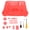 Light Red, variant on Rupoun Retro Video Game Console Translucent Case Professional Dustproof Thickened Game Console Protective Shell for N64 Console Translucent Cyan 11.81 inches / 30 cm