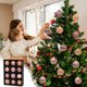 thumbnail image 1 of Set de adornos navideños inquebrantables de 12 piezas | Decoraciones de árbol navideño de plástico multiestilo – azul, dorado, rojo, verde menta, rosa | Ligero, fácil de colgar para casa, fiesta o, 1 of 7