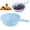 Blue, variant on Plastic Colander with Handle Round Kitchen Strainer Basket for Washing Vegetables, Rice, Berries & Fruits