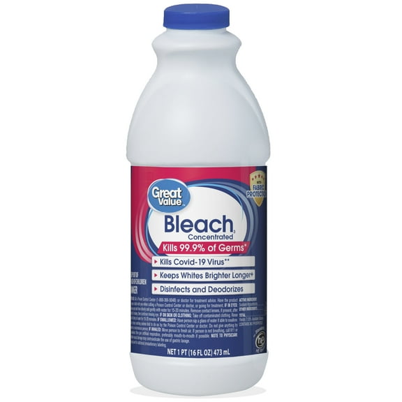 Great Value Concentrated Fabric Protection Bleach, 16 floz