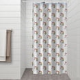 thumbnail image 2 of Mini Unicorn Head Pattern Shower Curtain 36"x72" ,Bathroom Decorative Shower Curtains Set with 12 Hooks,Modern Waterproof Washable Shower Curtain, 2 of 6