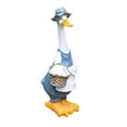 thumbnail image 2 of Duck Statue Garden Statue Decor Collections, Adorable Duck Indoor Outdoor Garden Duck Ornament Resin Duck Statues Figurines for Backyard Garden B Gray, 2 of 8