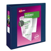 Avery Durable View 3 Ring Binder, 3" Slant Rings, 1 Blue Binder