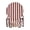 Dark Red and White Striped, variant on Haosy Set of 6 Drink Woven Coaster with Holder Heat Resistant Non-Slip Bar Coasters 4 Inches Dark Red and White Striped