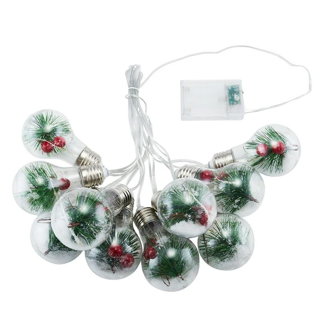 Luz de bombilla de Navidad Zulema Lámpara de hadas LED 6cmx9cm Luces interiores