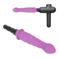thumbnail image 3 of Massager Head Attachments Deep Tissue Relaxation Waterproof Portable Silicone Muscle Massager Head Purple 0.5in, 3 of 5