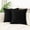 Black, variant on Throw Pillow Covers 18x18 Inch Set of 2, Velvet Flange Border Decorative Square Pillowcases, Farmhouse Holiday Cushion Covers for Couch Sofa Living Room Bedroom Outdoor Home Decor