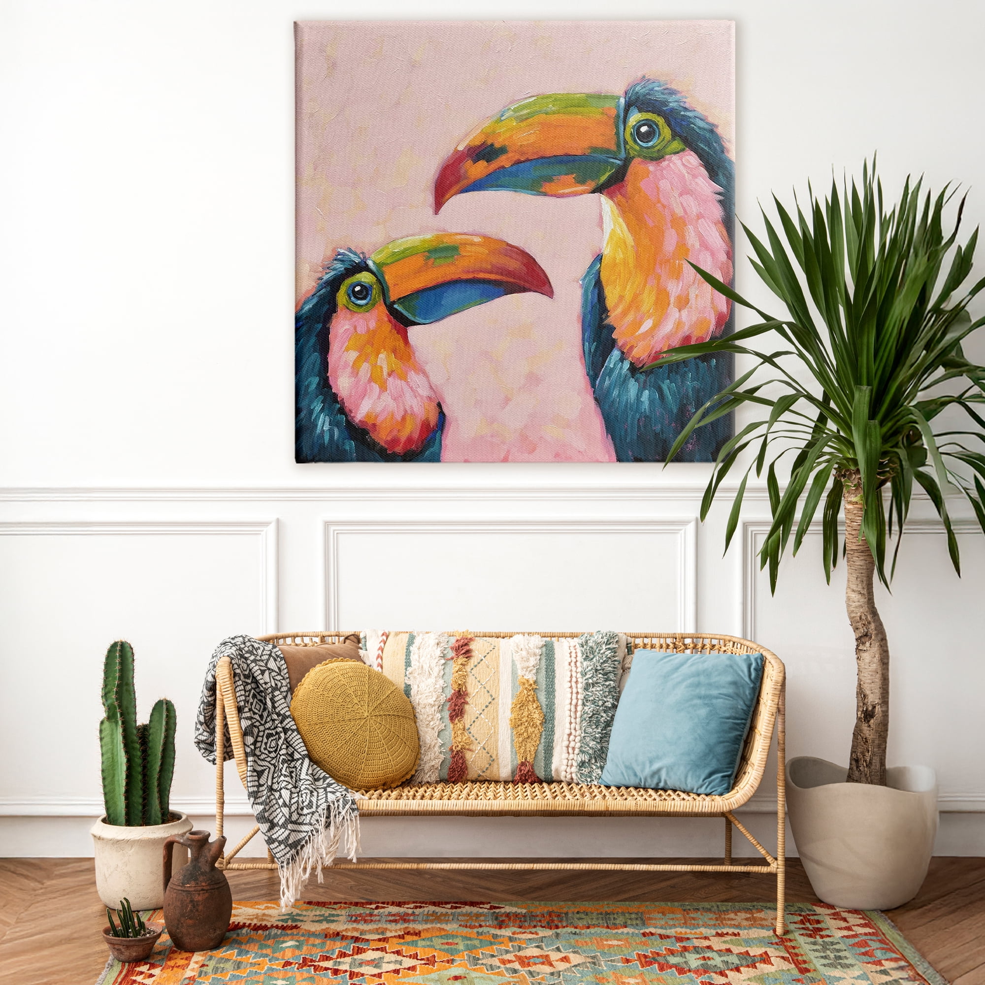Stupell Industries Tropical Toucan Paradise Canvas Wall Art, design by Lucia Stewart