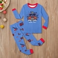 thumbnail image 2 of DHFJKG Boys 2 Piece Outfits Home Clothes Set Casual Long Sleeve Round Neck Print Top Bottoms Kids 3-13 Years Cozy Outfit, 2 of 4