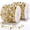 Gold, variant on 32.8ft Silver Crystal Hanging Bead Garland, 2 Rolls Silvery Twist Beaded Trim Strand, Christmas Tree Ornaments for Home Mantel, Fireplace, Wreath & Xmas Decor Supplies