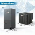 thumbnail image 3 of Costway 2 to 3 Ton 18.6-20 SEER2 Central Air Conditioner with Air Handler Unit 208/230V, 3 of 7