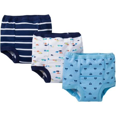 Gerber Toddler Boy Assorted Reusable Training Pants, 3-Pack