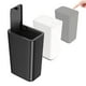 thumbnail image 1 of 3 botes de basura de plástico, capacidad de 10 L, cubeta de basura de baño con tapa emergente, para recámara, oficina, cocina, sala de manualidades,baño. (Negro, blanco y gris), 1 of 6