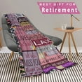 thumbnail image 5 of Retirement Gifts for Women 2023, Best Retirement Gifts Ideas, Coworker Leaving Gift, Funny Farewell Gifts for Coworkers Women, Goodbye Gifts for Coworkers Blanket 40"x50", 5 of 5