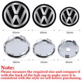thumbnail image 3 of 56/60/63/65/68MM Auto Hub Caps Car Wheel Center Cover Hubcap Sticker Decoration Accessories for VW GTI R Badge Emblem 65MM VW-BL Sticker, 3 of 6