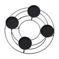 thumbnail image 1 of Candelabro de hierro Macarena soporte para velas Decoración del hogar bandeja para velas Negro con 4 tazas, 1 of 8