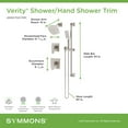 thumbnail image 3 of Symmons 499515Trm Verity Hydromersion Pressure Balanced Shower System - Nickel, 3 of 7