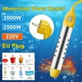thumbnail image 3 of Calentador de agua eléctrico, calentador de agua, varilla de calentamiento portátil, hervir rápidamente agua, inmersión suspendida, piscina de baño, 3 of 5