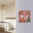 thumbnail image 4 of Yayeee Toggle Light Switch Wall Plate 2-Gang 4.56"x4.48" Decorative Outlet Cover, Brown Gingerbread Houses, 4 of 7