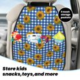 thumbnail image 5 of Fuzoiu Sunflowers Print 2 Pack Kick Mat Back Seat Protector With 3 Storage Pockets, Universal Car Seat Back Organizer For Kids Pets, Waterproof Backseat Protector For Most Car, 5 of 8