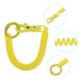 thumbnail image 4 of Retractable Coil Springs Keychain with Metal Lobster Clasp Keyring for Keys Wallet, Yellow 2 Pack, 4 of 6