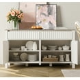 thumbnail image 3 of WAMPAT Buffet Cabinet with Storage, Large Kitchen Storage Cabinet with 2 Drawers and 4 Doors, Accent Coffee Bar Cabinet with Adjustable Shelves for Dining Room, Living Room, Entryway, 3 of 8