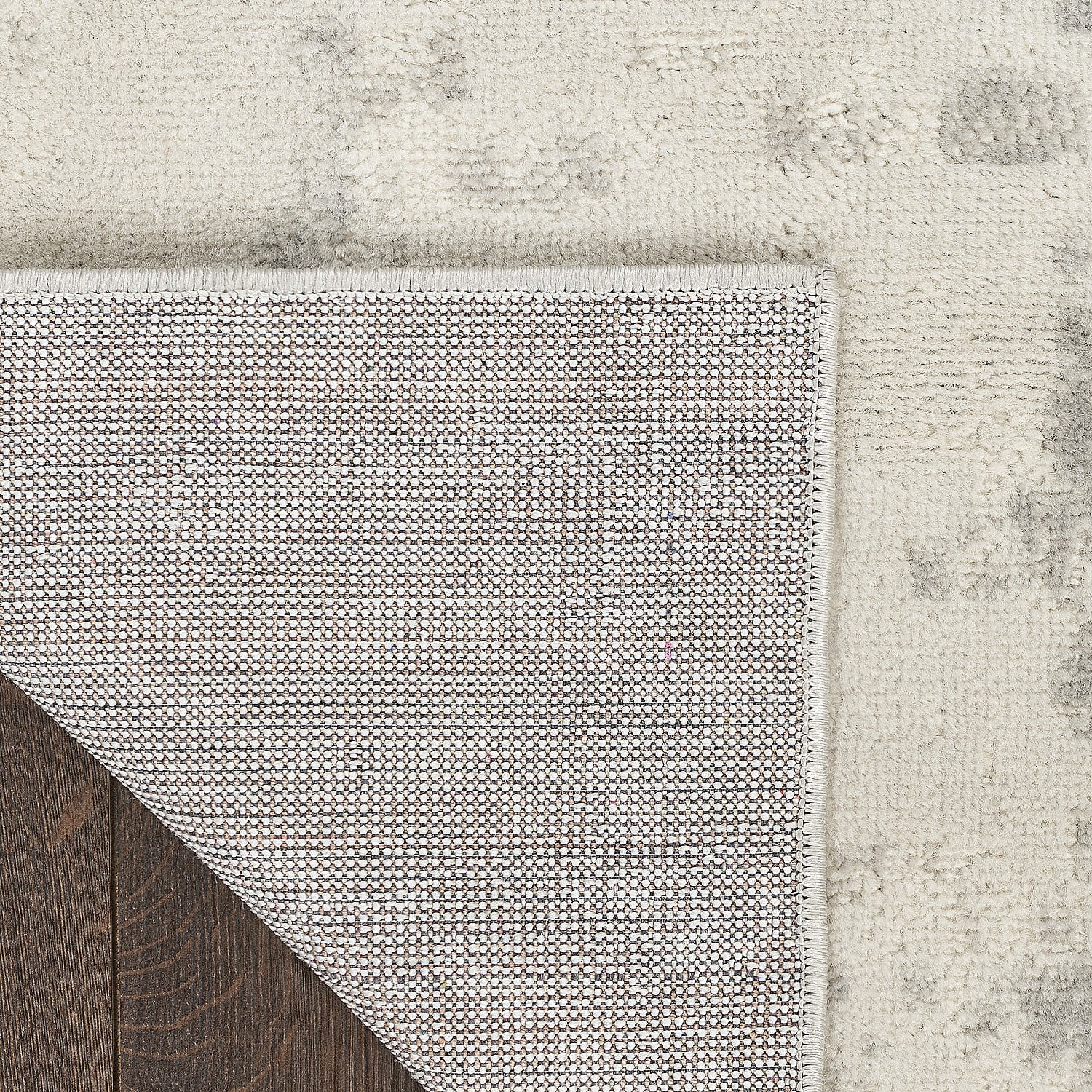 Nourison Concerto Abstract Cream Grey 3'9" x 5'9" Area Rug, (4x6)