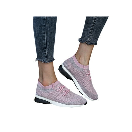 

Lacyhop Women Casual Running Shoes Breathable Slip-On Comfort Sneakers