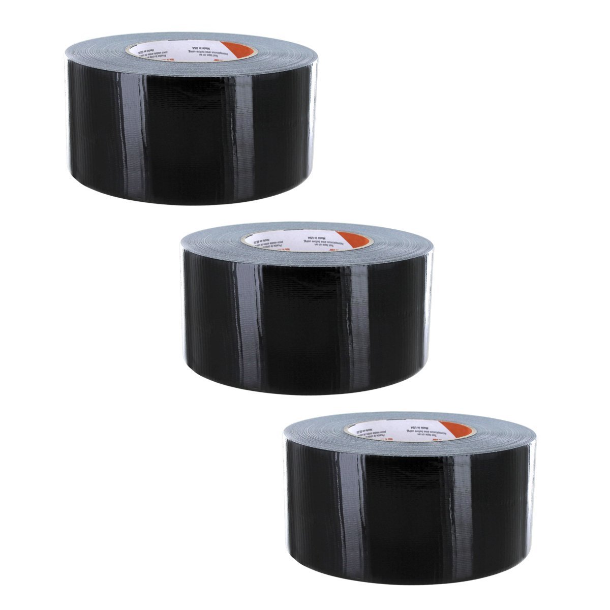 Shurtape PC618 Duct Tape 3 in x 60 yd Black 3 Pack