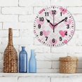 thumbnail image 3 of Yayeee 10" Wall Clock Battery Operated Quartz Round Silent Non-Ticking Home Decor, Geometric Love, 3 of 6