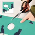 thumbnail image 6 of Yayeee Faucet Mat for Kitchen Sink 14.7" Diatomite Long Splash Guard Pad, Green Cat, 6 of 7