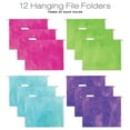 thumbnail image 4 of Global Printed Products 12 Hanging File Folders and 24 File Folders, Letter Sized - Watercolor Solid, 4 of 7
