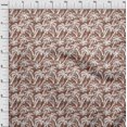 thumbnail image 4 of oneOone Cotton Silk Brown Fabric Tropical Palm Tree Fabric For Sewing Printed Craft Fabric By The Yard 42 Inch Wide, 4 of 6