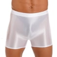 thumbnail image 2 of Gimnasio para hombre Fitness Brillante Mediados de cintura Pantalón corto para correr Pantalones cortos de color sólido Traje de baño para hombre Traje de baño Leggings con cintura elástica Pantalones, 2 of 5