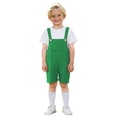 thumbnail image 3 of ANINEO Boys Candy Color Suspenders Outfit Sets Casual O-Neck Short Sleeve T-Shirts With Romper For Children Kindergarten Performance And School Events Relaxed Fit Toddler Clothing Sets, 3 of 6