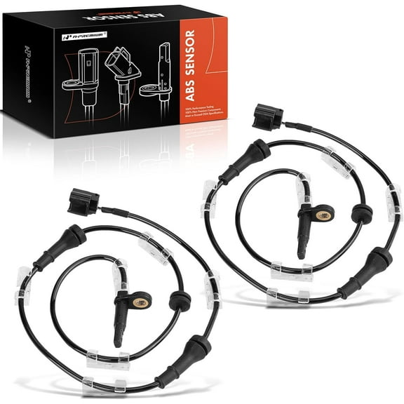 A-Premium ABS Wheel Speed Sensor Compatible with Nissan Models - Murano 2009-2014 - Front Driver and Passenger Side, Replace# 47910-1AA0A 2-PC Set